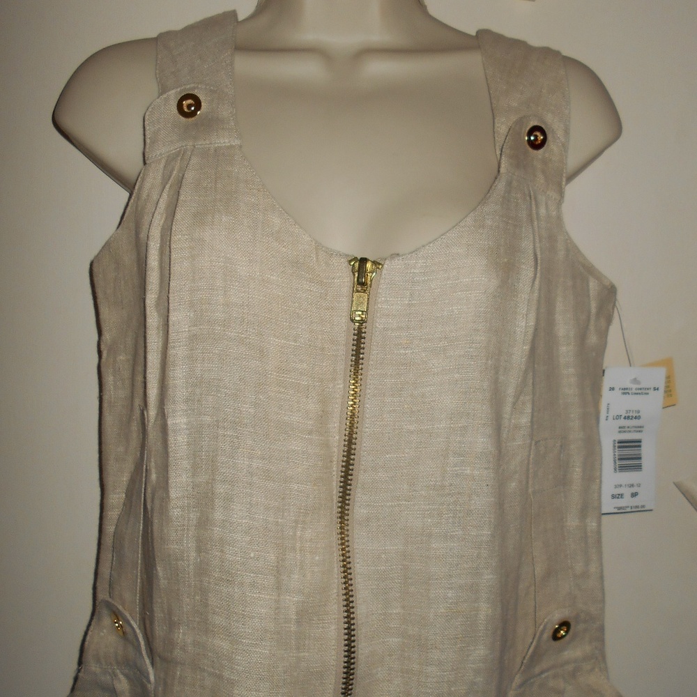 Vintage Beautiful Linen Overall Dress